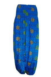 Haremsbukser Vintage Floral Blue