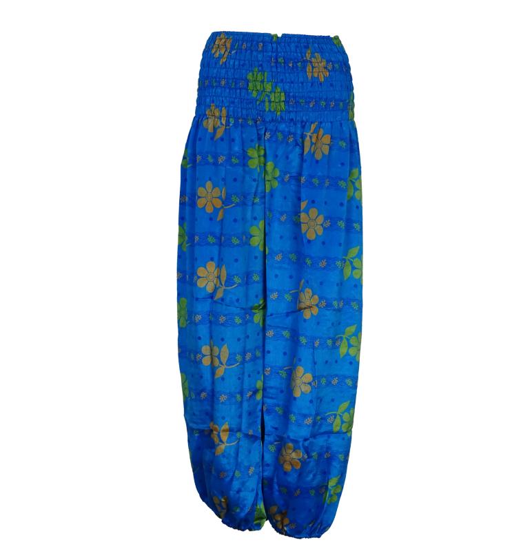 Haremsbukser Vintage Floral Blue - 