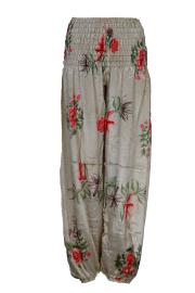 Haremsbukser Vintage Floral Cream