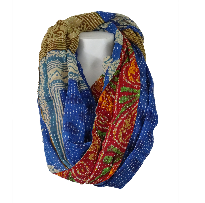 Kantha Tørklæde Bomuld 34