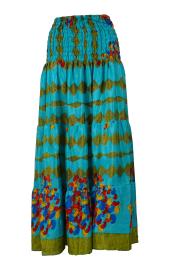 Maxi Nederdel Turquoise Colours