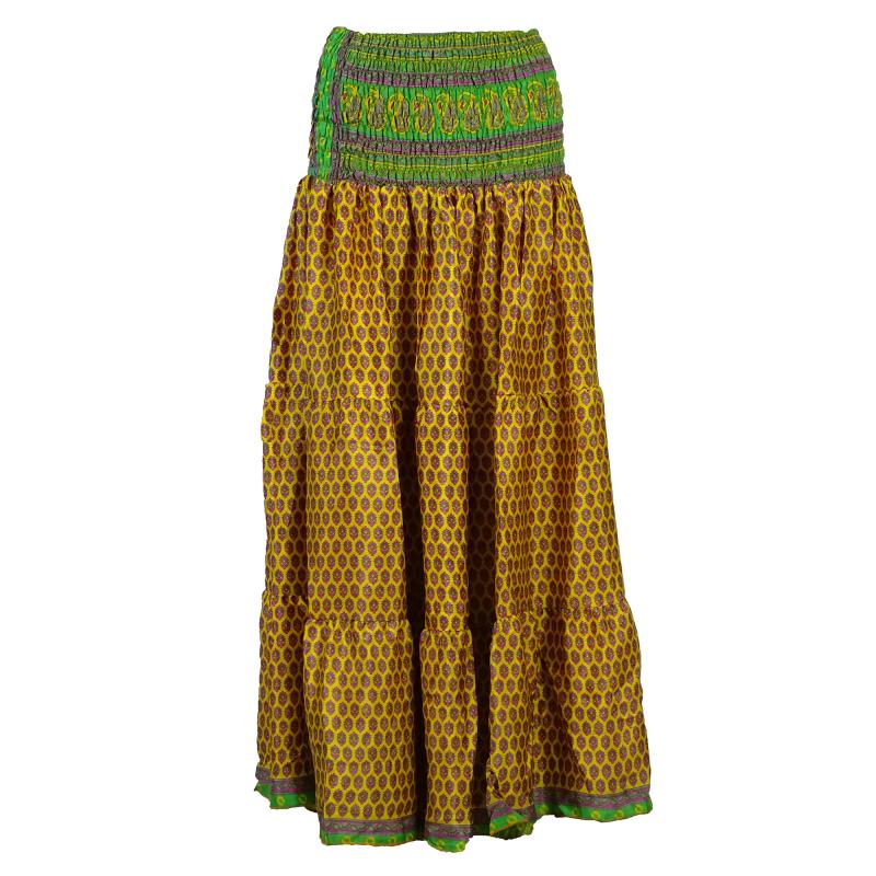 Lang Maxi Nederdel Golden Colours - 