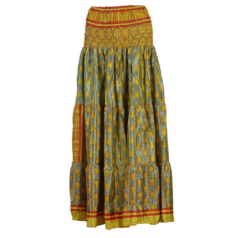 Lang Maxi Nederdel Golden Beige - 