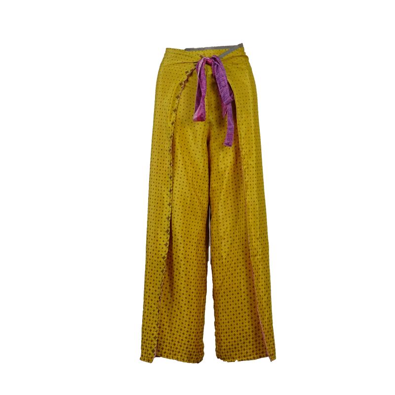 Wrap Pants Pink n' Yellow - 