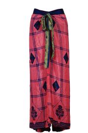 Wrap Pants India Pink Plus Size