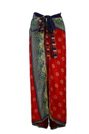 Wrap Pants Red n' Gold Plus Size