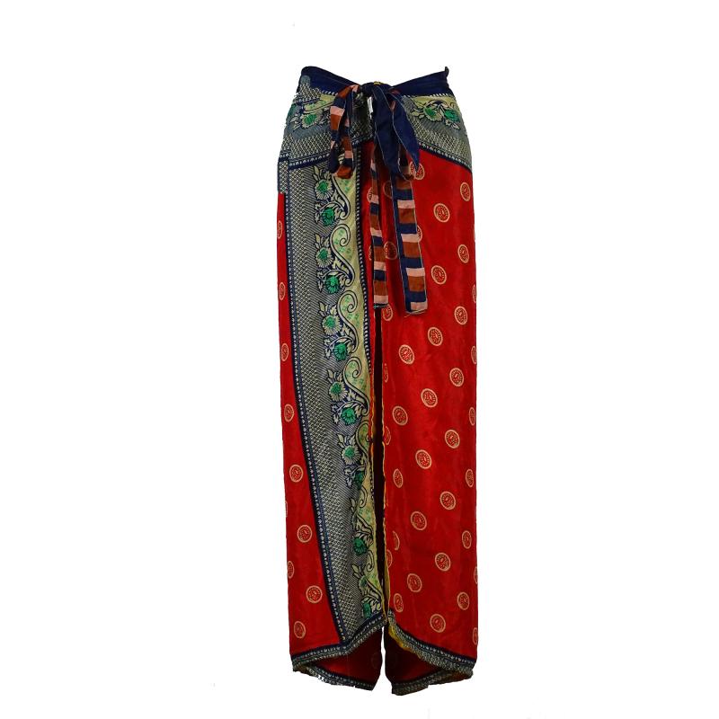 Wrap Pants Red n' Gold Plus Size - 