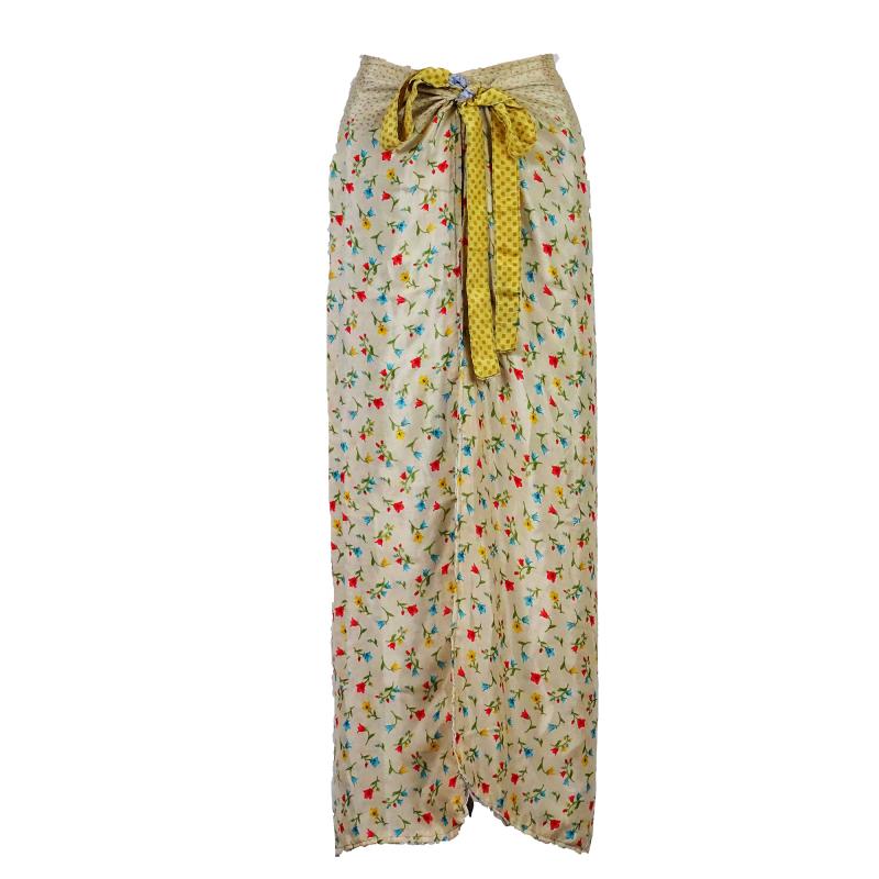 Wrap Pants Floral Plus Size - 