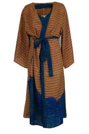 Boho Kimono Rust n' Blue