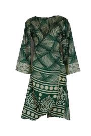 Mandara Wrap Kjole India Green