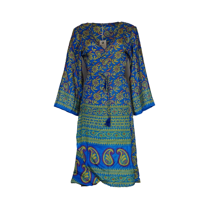 Billede af Mandara Wrap Kjole Vibrant Blue