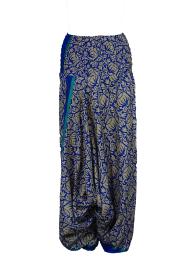 Haremsbukser Baggy Blue n' Beige