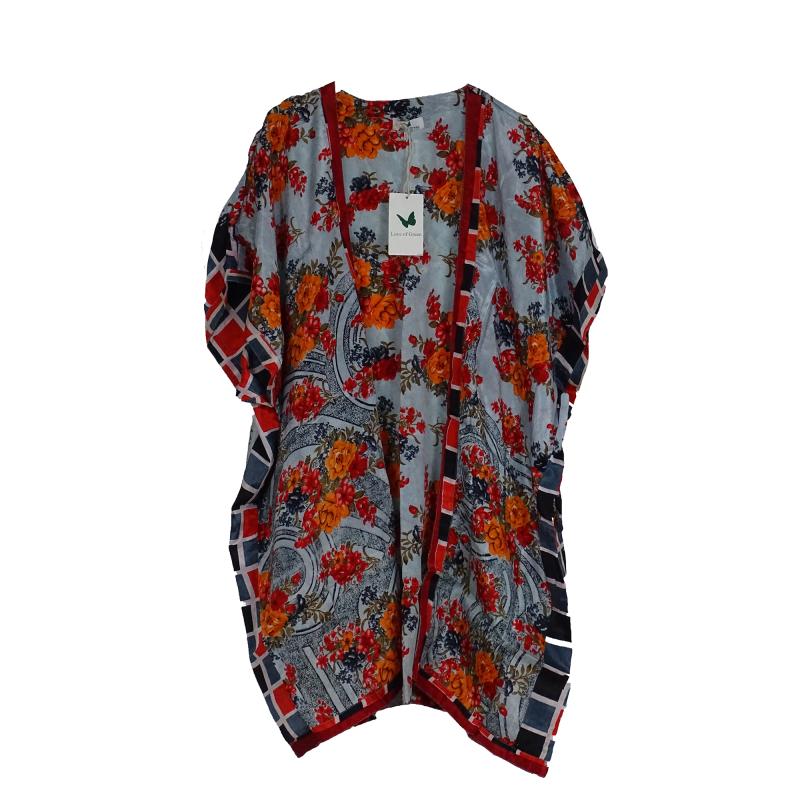 Indali Kort Kimono Flowers - 