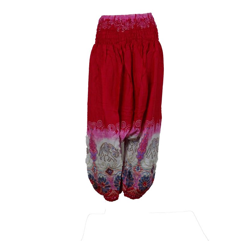 Thai Baggy Haremsbukser Pink Elephant - 