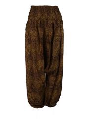 Thai Baggy Haremsbukser Paisley Brown