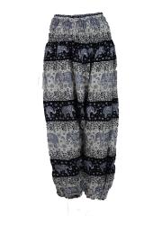 Thai Baggy Haremsbukser Elephant Black