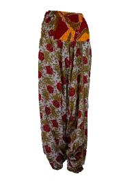 Haremsbukser Baggy Red n' Beige