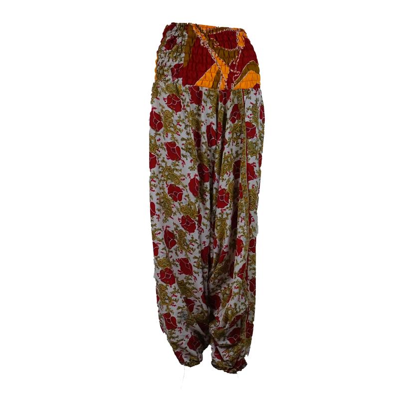 Haremsbukser Baggy Red n' Beige - 