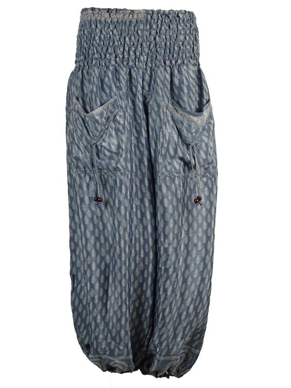 Haremsbukser Pocket Greyish Blue - 