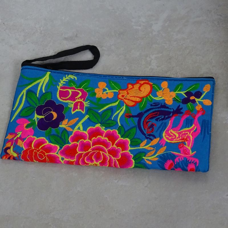 Hmong Hill Clutch Taske Turkis - 