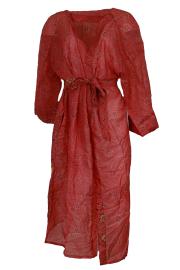 Crepe Silke Kimono Coral
