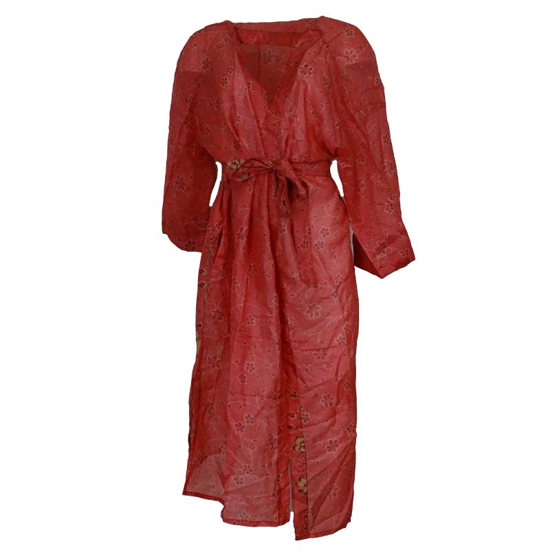 Crepe Silke Kimono Coral - 