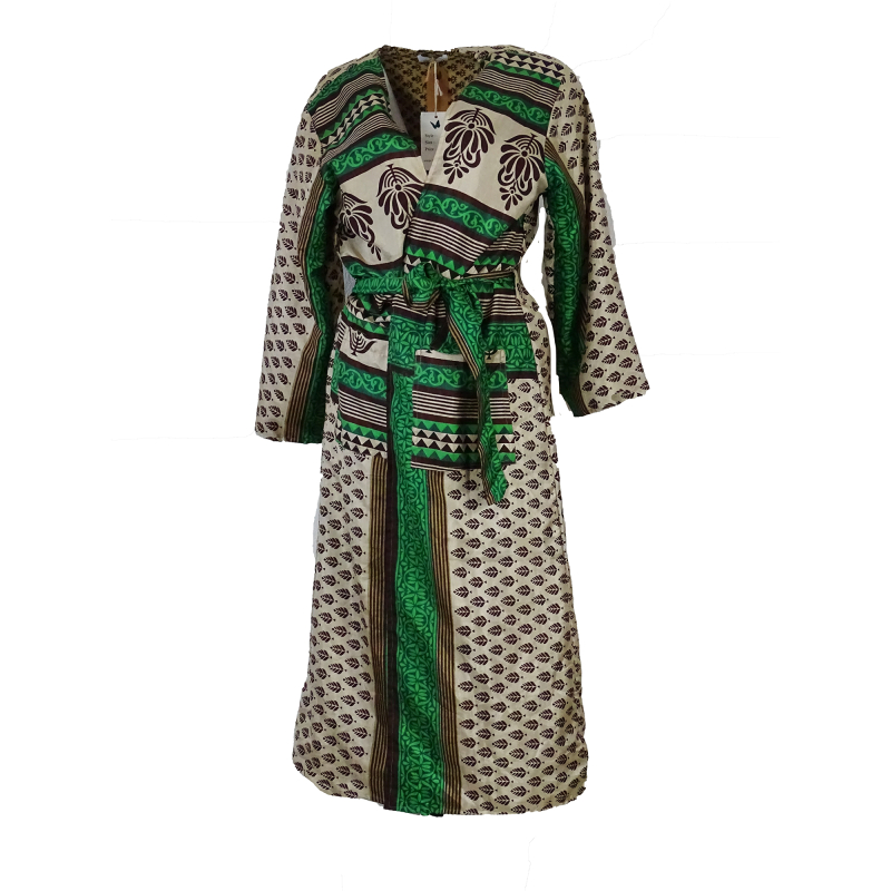 Vintage Kimono – Beige n´ Green