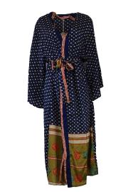 Boho Kimono Navy Beige