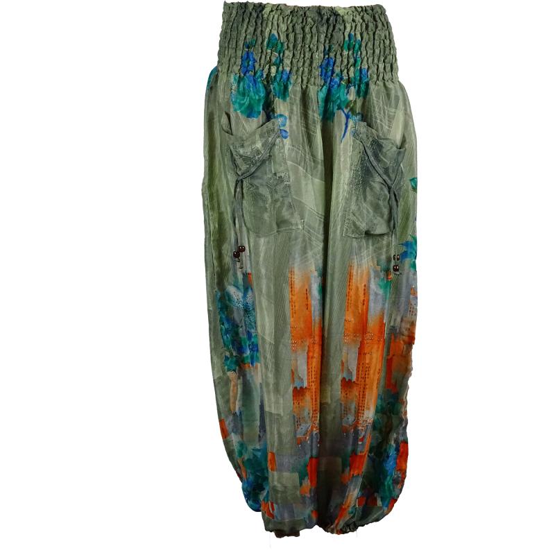 Haremsbukser Pocket Coral Green - 