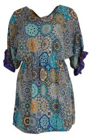 Sari Sundari Bluse Mandala Blue