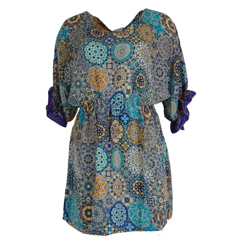 Sari Sundari Bluse Mandala Blue - 