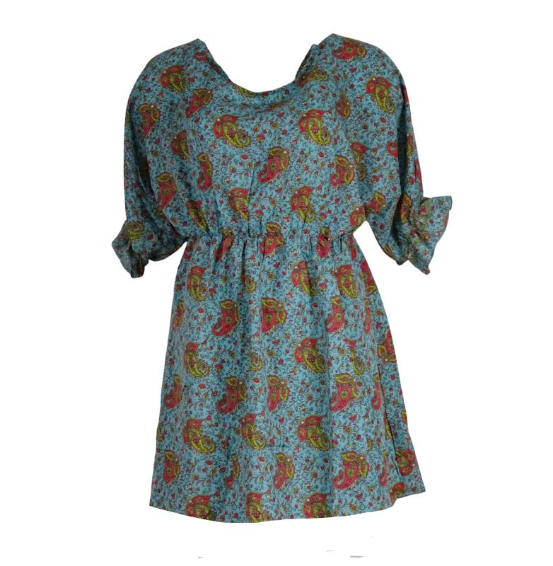 Sari Sundari Bluse Paisley Blue - 