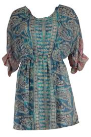 Sari Sundari Bluse Dusty Blue