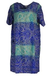 Nitara Oversized Tunika Turquoise Blue