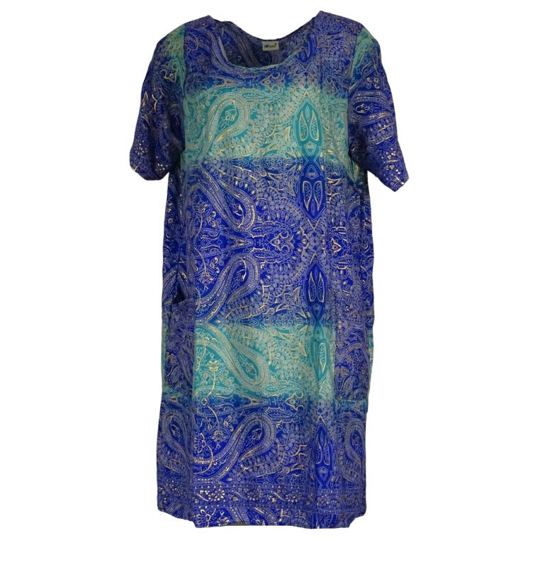 Nitara Oversized Tunika Turquoise Blue - 