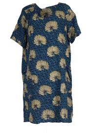 Nitara Oversized Tunika Floral Blue