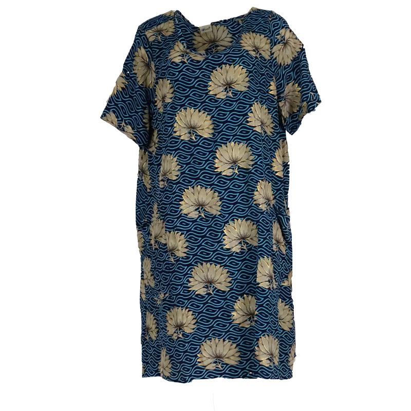 Nitara Oversized Tunika Floral Blue - 