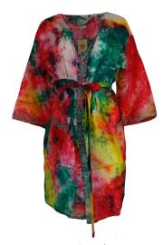 Kimono Crepe Silk Tie Dye Multi