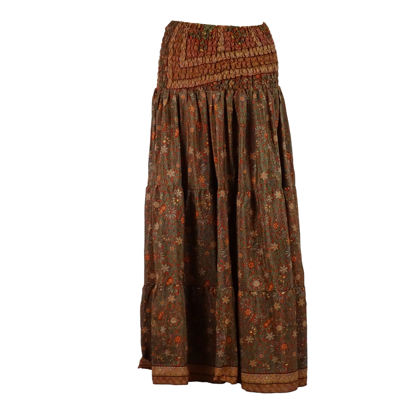 Lang Maxi Nederdel Dusty Flowers