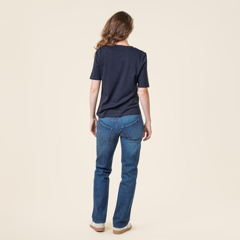 Ink Blue Økologisk T-shirt - 