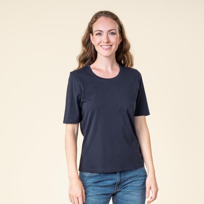 Ink Blue Økologisk T-shirt - 