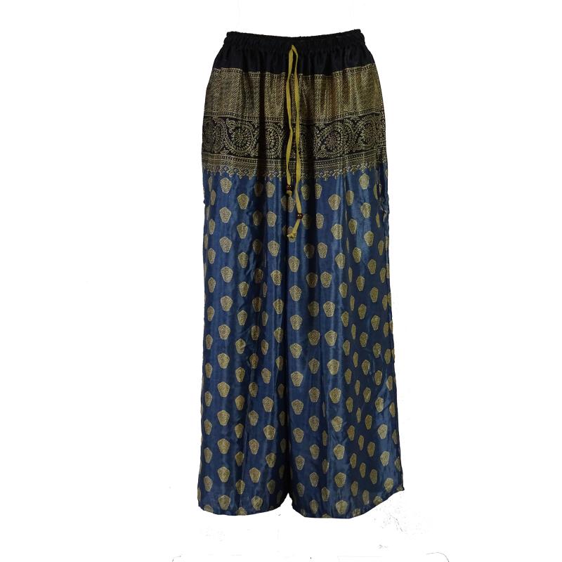 Boho Bukser med Vidde India Blue - 