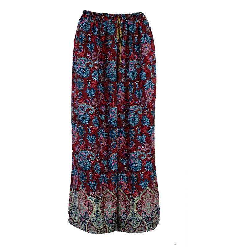 Boho Bukser med Vidde Wine n' Blue - 