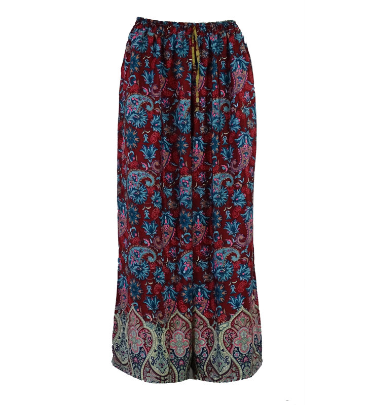 Boho Bukser med Vidde Wine n´ Blue