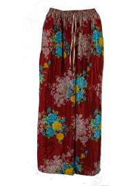 Boho Bukser med Vidde Floral Red