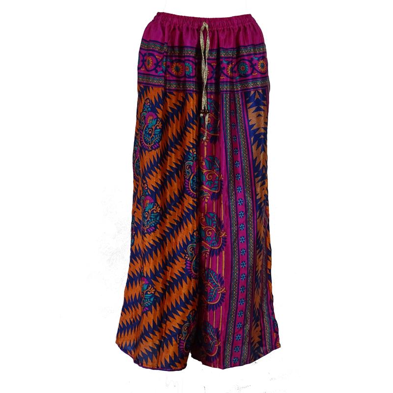 Boho Bukser med Vidde Fuchsia Gold - 
