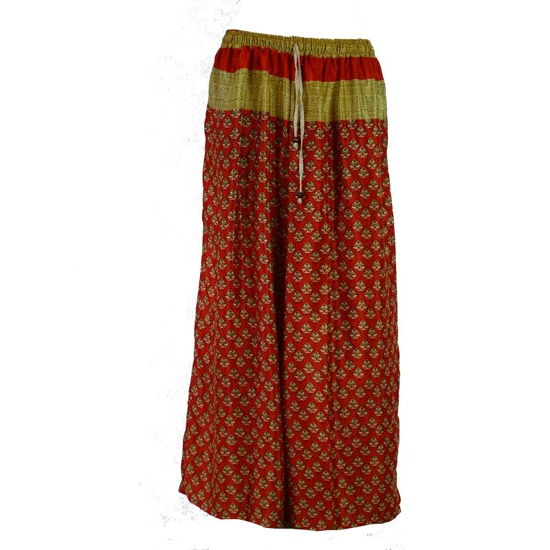 Boho Bukser med Vidde Floral Red - 