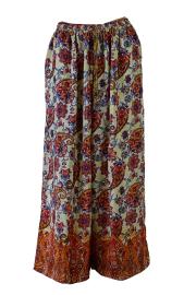 Boho Bukser med Vidde Paisley Flowers