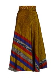 Lang slå-om Nederdel Indian Shades