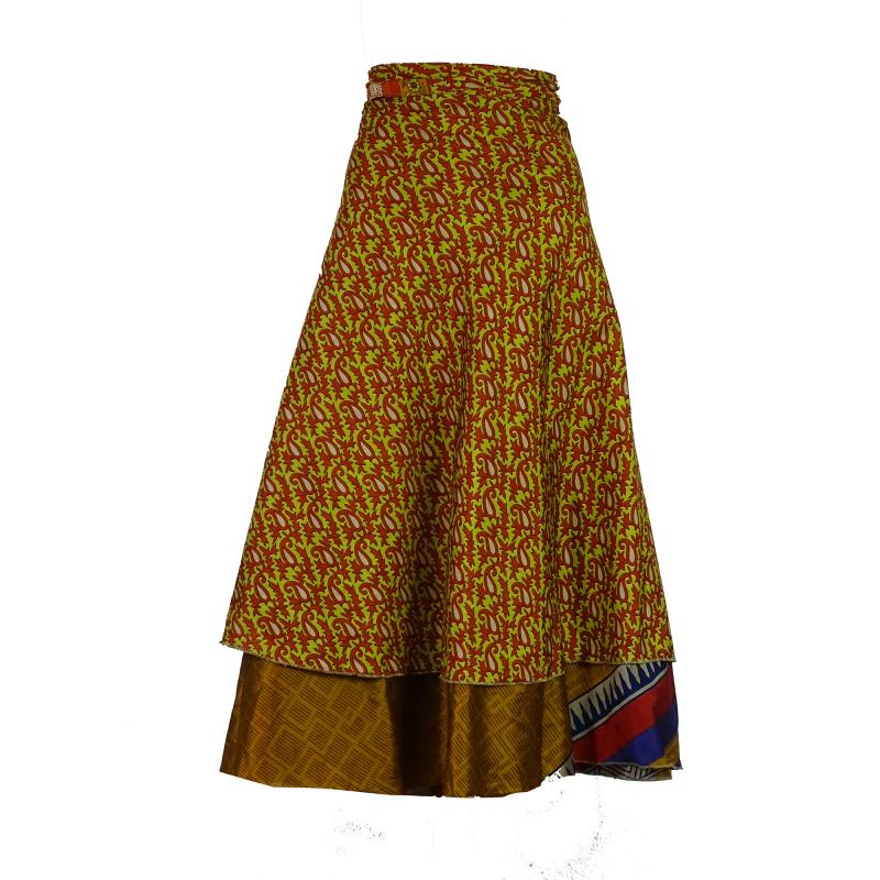 Lang slå-om Nederdel Indian Shades - 